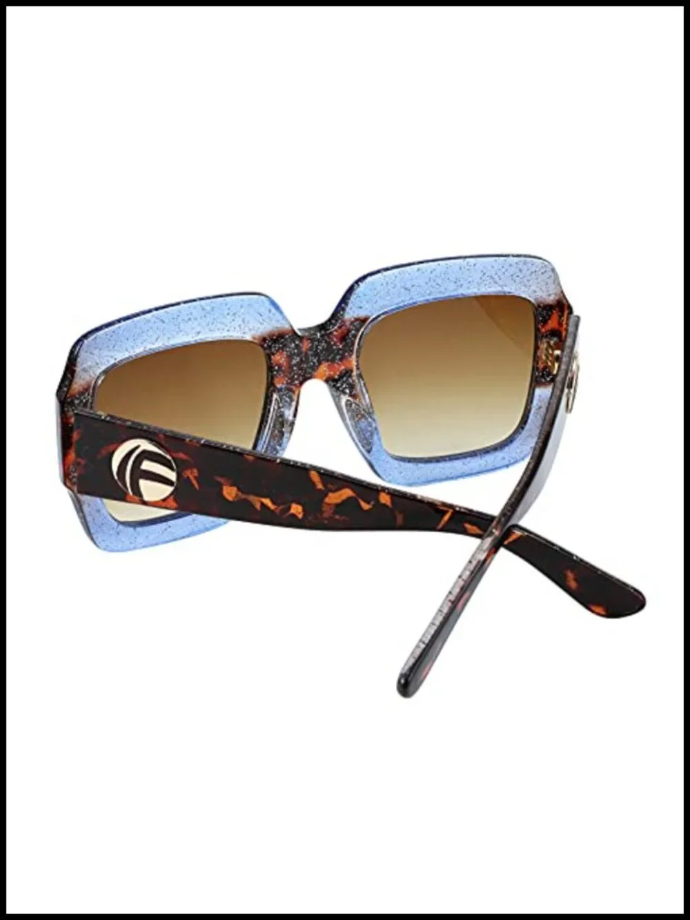 Oversized Retro Square Sunglasses Vintage Inspired Shades Non-Polarized UV